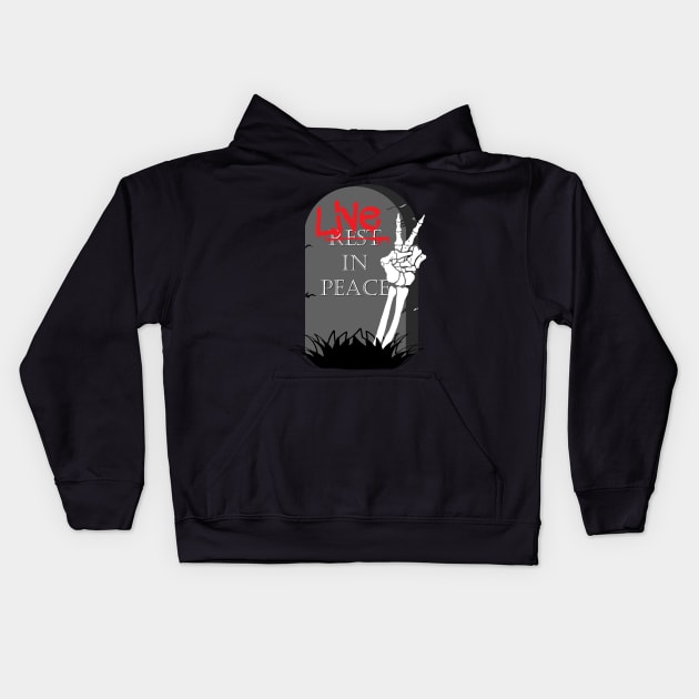 Live in Peace Kids Hoodie by Gringoface